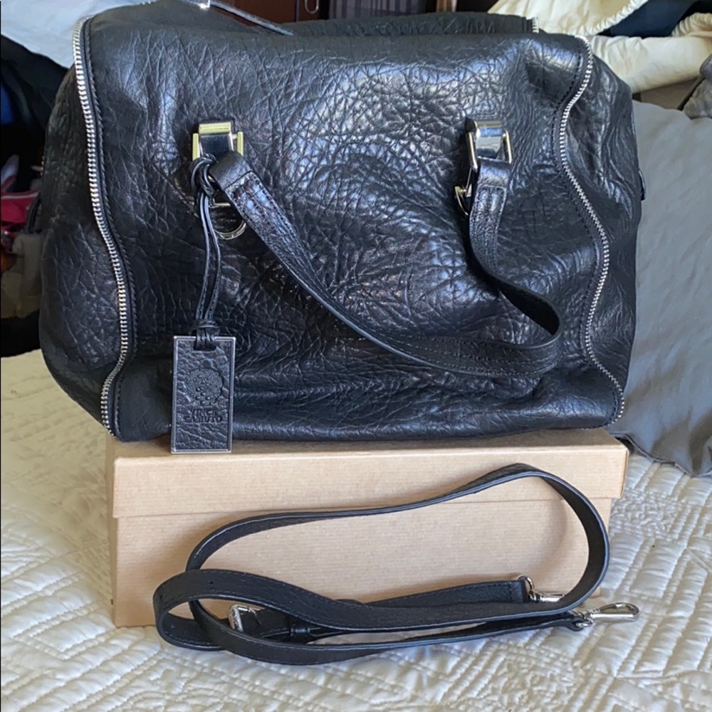 Vince Camuto black leather purse
